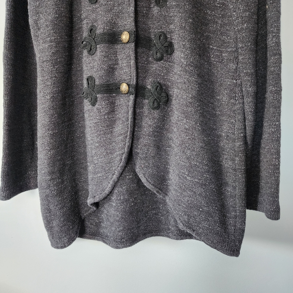 Lauren Ralph Lauren Military Style Sweater Jacket Gold Buttons - Picture 9 of 13